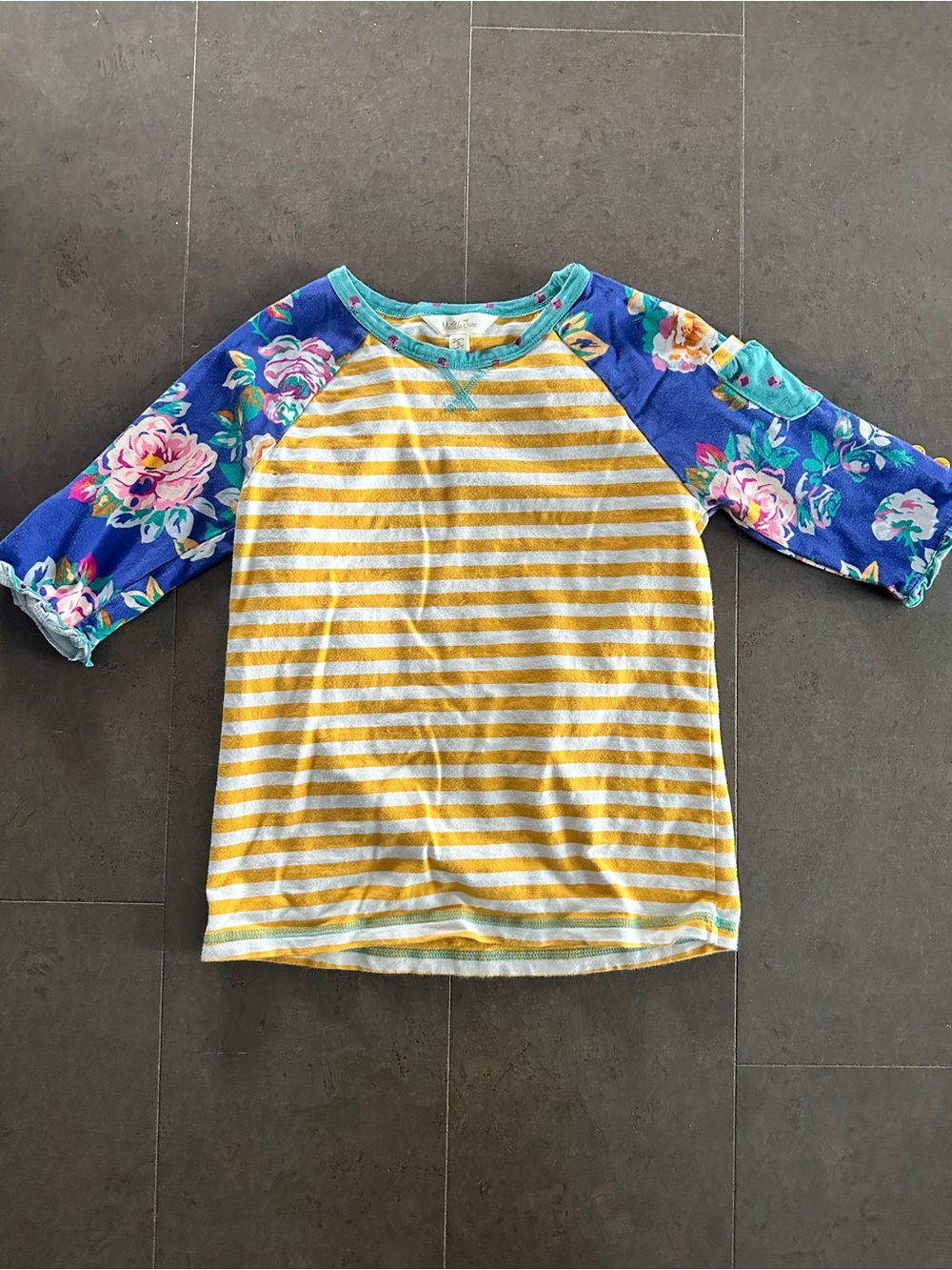 Matilda Jane floral Striped Top size 8